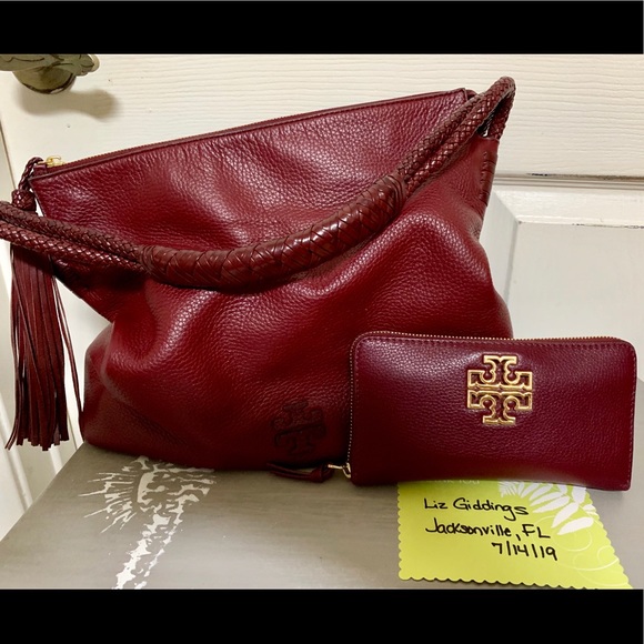 Tory Burch Hobo purse and Matching Britton wallet